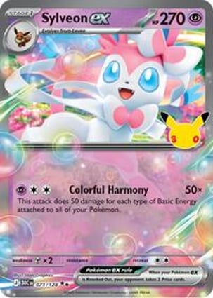 Sylveon ex ポケモンカード 270 HP Sylveon ex (071/128) | Pokémon | MYP Cards