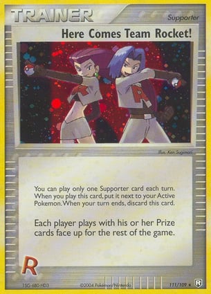 Lá vem a Equipe Rocket! (111/109) / Here Comes Team Rocket