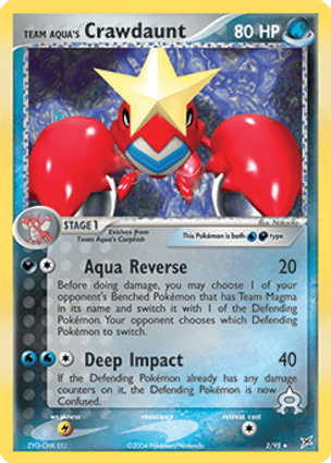 Crawdaunt da Equipe Aqua (002/95) / Team Aqua's Crawdaunt