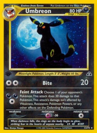 Histórico de Preços - Umbreon | Pokémon | MYP Cards