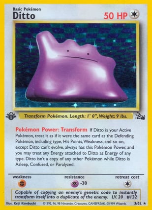 Ditto (003/62) | Pokémon | MYP Cards