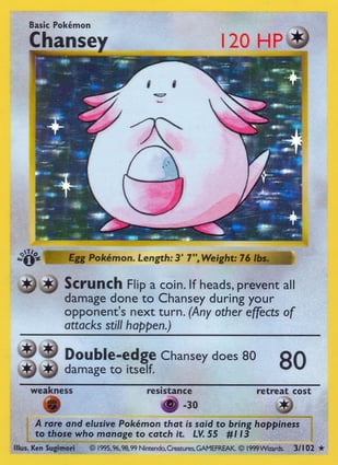 Chansey英語版 3/102 Chansey (003/102) | Pokémon | MYP Cards