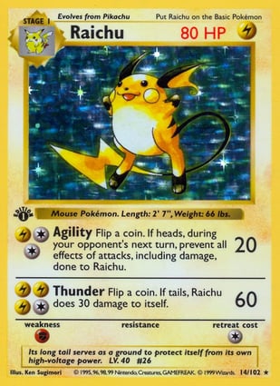 Raichu (014/102) | Pokémon | MYP Cards