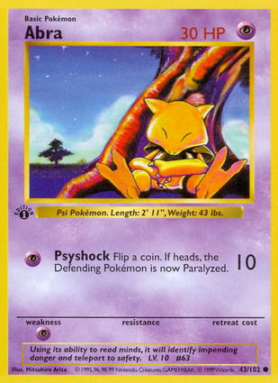 Abra (043/102) | Pokémon | MYP Cards