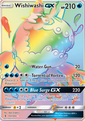 Wishiwashi-GX (151/145) | Pokémon | MYP Cards