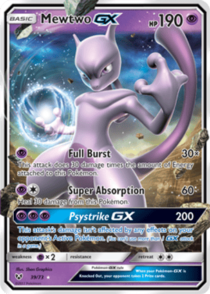 J様用　Mewtwo-GX EXルール 280HP Mewtwo-GX (039/73) | Pokémon | MYP Cards