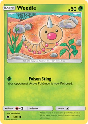 Weedle (001/111) | Pokémon | MYP Cards