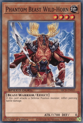 Besta Fantasma Chifre-Selvagem / Phantom Beast Wild-Horn | Yu-Gi