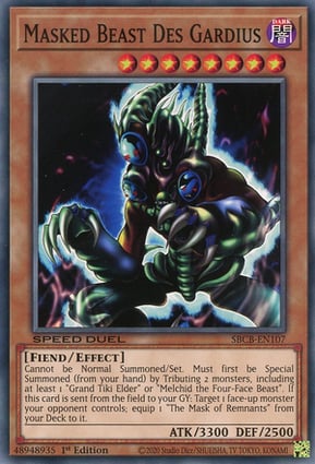 Masked Beast Des Gardius | Yu-Gi-Oh! | MYP Cards