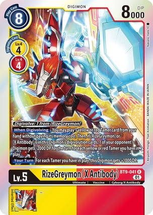 RizeGreymon (X Antibody) | Digimon | MYP Cards