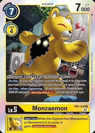 Monzaemon | Digimon | MYP Cards