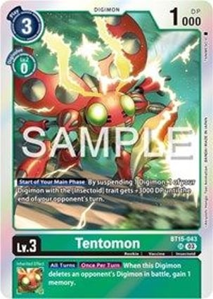 Tentomon & Kabuterimon トレーディングカードセット Tentomon | Digimon | MYP Cards