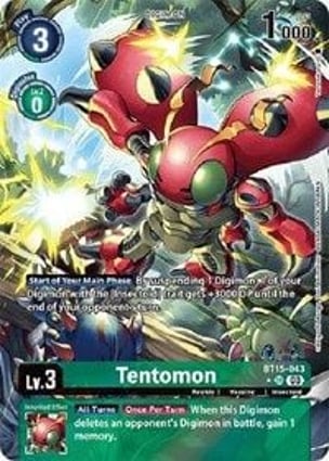 Tentomon & Kabuterimon トレーディングカードセット Tentomon (Alternate Art) | Digimon | MYP Cards