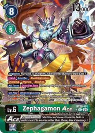 20 カード Zephagamon ACE | Digimon | MYP Cards