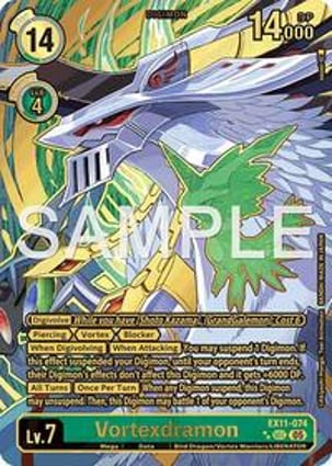 Ohm DMD CHARITY DOMUNDI トレカ Vortexdramon (Rare Pull) | Digimon | MYP Cards