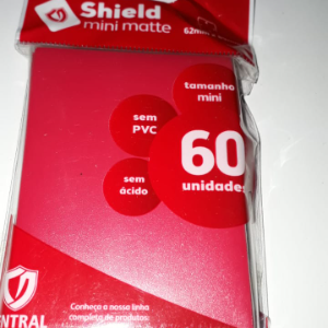 Sleeve Shield Central Yu-gi-oh - Vermelho - 60 unidades