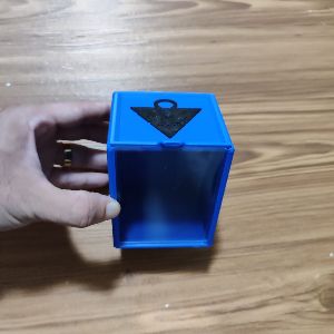 Deck Box Yugioh Simbolo do Milenio Azul/Preto
