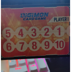  Contador de memória Oficial Digimon Card Game Player 1 - BT-04