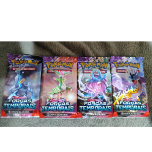 Pack 4 Booster Pokémon Escarlate e Violeta 5 Forças Temporais