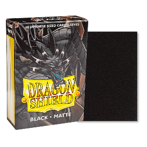 Dragon Shield Sleeve Black Matte - Preto Japonês Size para Yu-Gi-Oh!