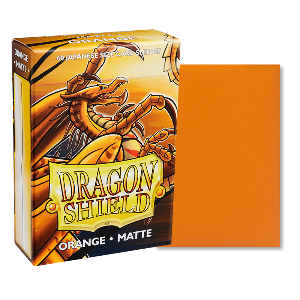 Sleeves Dragon Shield Mini-Matte | Orange (Laranja)