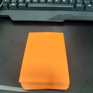60 sleeves laranja 