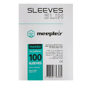 100 Sleeves Meeple BR SLIM - PADRÃO 
