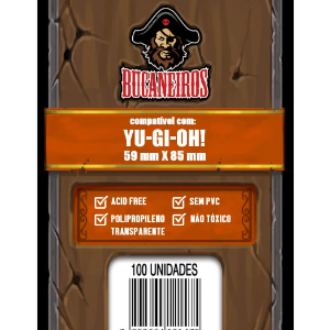 Sleeves Yu-Gi-Oh Bucaneiros (transparente) 100 unidades 