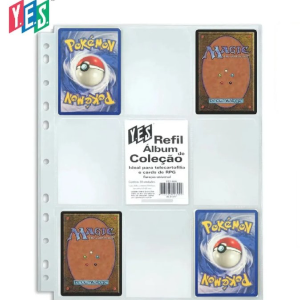 Folha 9 Bolsos Fichário Card Yes Para Pokemon Rpg Magic
