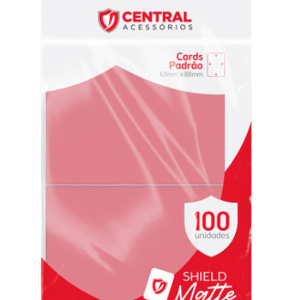 Sleeve Rosa Shield Central 100 Un. Magic Pokemon 66 X 91 Mm