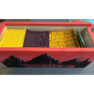 Deck box com pintura artesanal - 350 Cartas