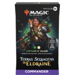 MTG Terras Selvagens de Eldraine: Commander Virtude e Valor (GW) - Playeasy