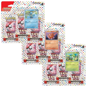 Pokemon Coleção 151 - Kit com 3 Blisters Triplos