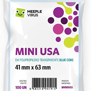 Sleeves Mini Usa Blue Core (41x63 mm) - Meeple Virus