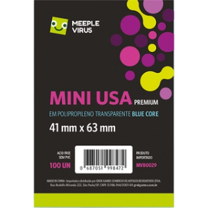 Sleeves Mini Usa Premium (41x63 mm) - Meeple Virus