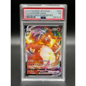 [PSA 7] Pokemon Card Japanese Charizard VMAX 002/021 VMAX Starter Set from JP