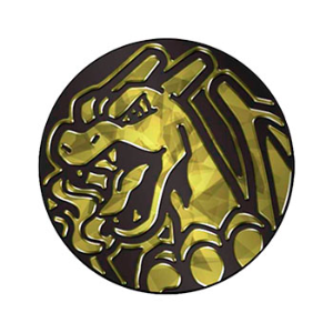 Moeda Colecionável Grande - Charizard - Dourado Craquelado Foil
