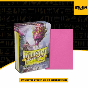 Dragon Shield Sleeves: Matte - Japanese Size - Pink Diamond (60)
