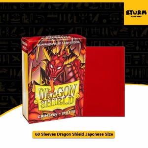Dragon Shield 60 Sleeves Matte Crimson Vermelho Yu-Gi-Oh e Vanguard