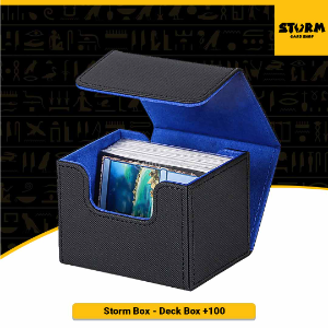  Storm Box - Deck Box Preto com Azul +100 