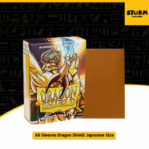 Dragon Shield 60 Sleeves Matte Gold Ouro Yu-Gi-Oh e Vanguard
