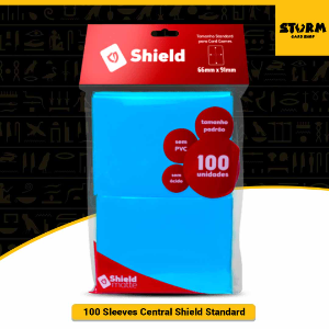 Central Shield 100 Sleeves Matte Azul Magic e Pokémon