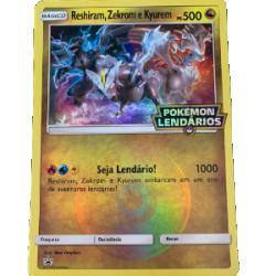 Kit Carta Pokémon Lendário Reshiram Zekrom Kyurem Lendas Luminescentes