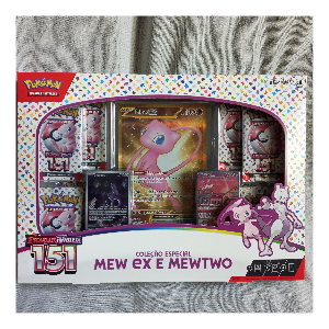 Pokémon Coleção Especial Mew ex & Mewtwo - escarlate e Violeta - 151