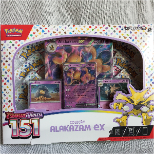 POKÉMON - Box Pokémon Alakazam Ex - ESCARLATE E VIOLETA - 151