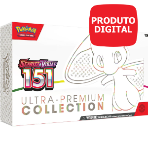 Código Caixa Digital Pokémon Live - Scarlet & Violet - Coleção Ultra Premium - 151 - Mew