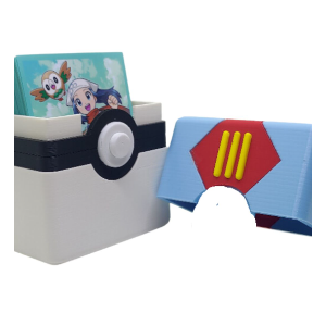 Deck Case Box Porta Caixa Organizadora Sleeve Cards Pokemon Lure Ball