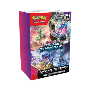 Combo de pacotes Pokémon Escarlate e Violeta 5 - Forças Temporais
