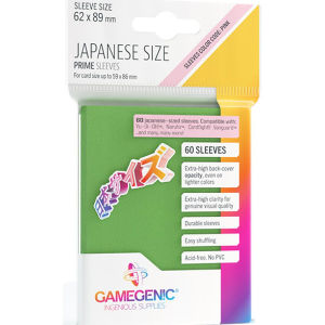 Gamegenic: Prime Japanese Size Sleeves Green