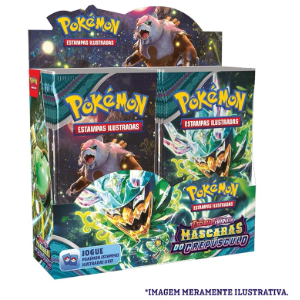 Box Display Pokémon TCG Escarlate E Violeta 6 Mascaras De Crepúsculo